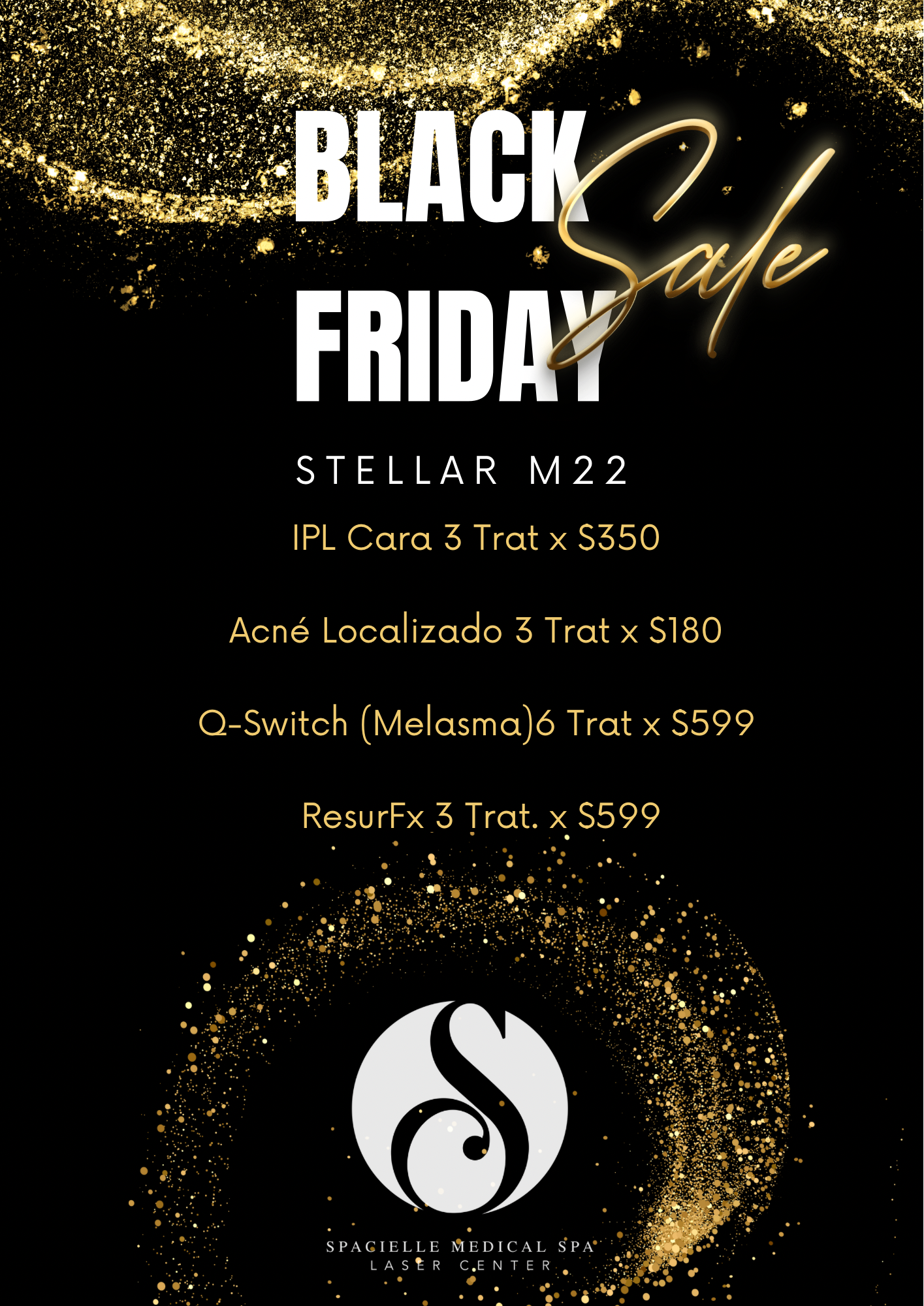 Black Friday Dermaplaning 3 Trat x $135